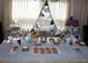 Blue and Brown Monkey Theme Baby Shower by Serena of Rylie Boo Events 