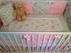 DIY Homemade Shabby Chic Baby Crib Bedding with Pink Roses 