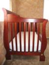 Simplicity Four in 1 Crib - Convertible Sleigh Baby Crib 