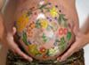 Floral Pregnancy Belly Painting 
