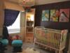 Our Baby Girl's Bold and the Birdy-ful Nursery Decor w Bird Prints and Custom Baby Bedding Sewn from Amy Butler Fabrics