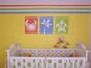 Bright Orange and Lime Green Crabs, Palm Trees and Sea Turtles Baby Nursery Theme Walls Picture 