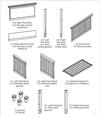 Darlington m15801 4 in 1 Crib parts diagram