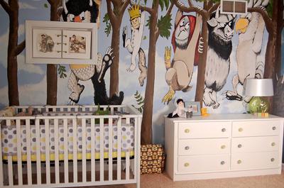 Where the Wild Things Are Baby Nursery Wall Mural