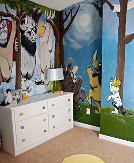 Where the Wild Things Are Baby Nursery Wall Mural Painting