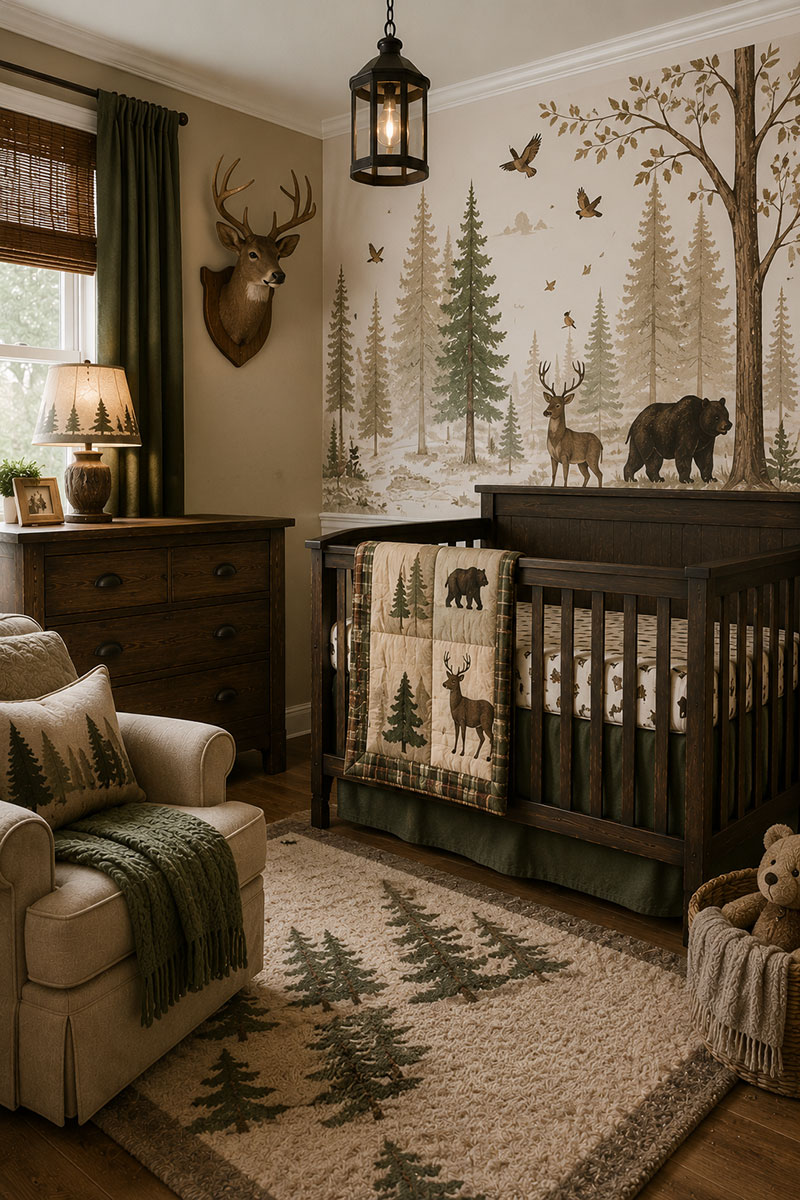 Woodland Animals Theme Nursery For A Baby Boy Woodland Animals Theme Nursery For A Baby Boy