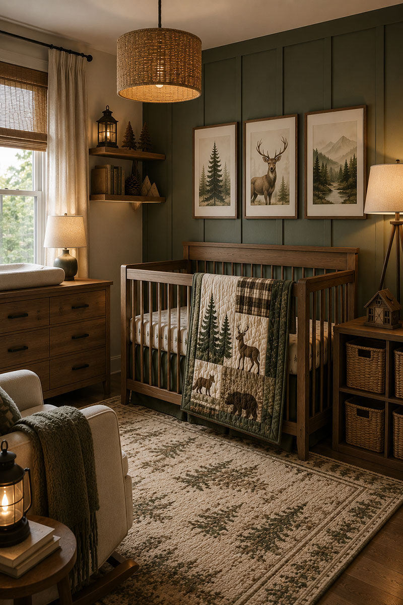 Woodland Nursery Decor Ideas for a Cozy Natural Forest Baby Room