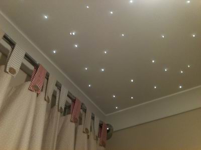Twinkle lights for a baby nursery ceiling