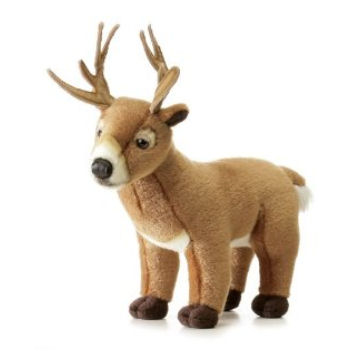 Small plush, stuffed whitetail deer toy for a baby's nursery