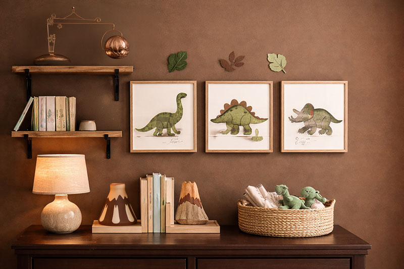 Baby Boy Dinosaur Nursery Bookends