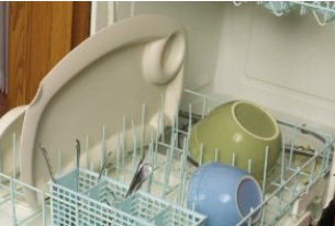 The easy clean Graco Contempo high chair tray insert is dishwasher safe