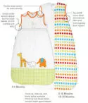 grobag baby sleeping bags chart