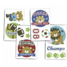 Baby boy jungle sports nursery wall decals