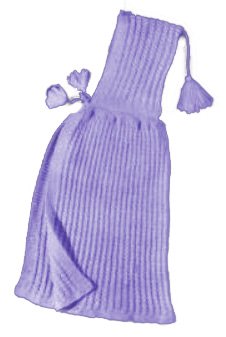 Free knitted baby poncho knitting pattern to knit with tassel tie closures.