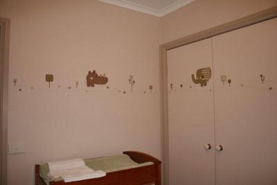Baby's Safari Nursery with Decal Wall Decorations