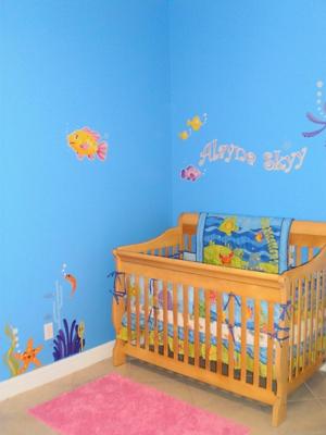 Baby Girl's Underwater Nursery