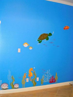 Underwater Nursery Wall Mural