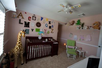 Fresh Air Alphabet Baby Nursery Wall Arrangement for an ABC Theme Room