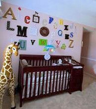 ABC Alphabet Baby Nursery Wall Arrangement for an Baby's Alphabet Theme Room