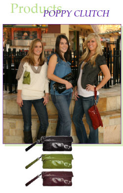 amy michelle poppy clutch purse baby diaper bag