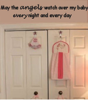 Vinyl baby angel nursery wall quote decals and sayings