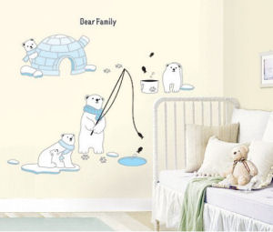 Large arctic polar bears baby nursery wall stickers and decals