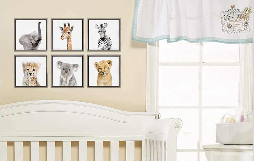 Noahs ark baby animals nursery crib bedding set