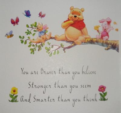 Our Favorite Inspirational Winnie the Pooh Quote on Our Baby Girl's Nursery Wall