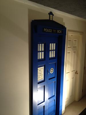 The TARDIS Door to the Nursery (It is bigger on the inside than it is on the outside.)