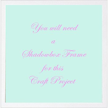 Shadowbox frame for baby shoes growth chart crafts project