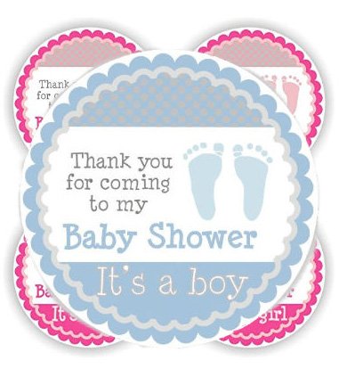 baby footprint shower invitation homemade invitations blue pink unique 