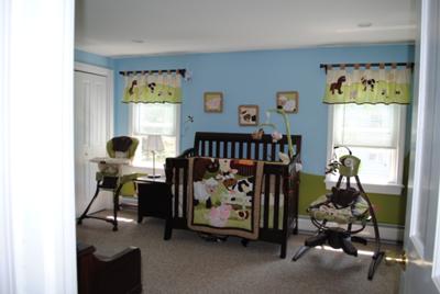 Barnyard Baby Bedding, Crib and Window Valances