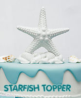 beach shower theme cake decorating ideas