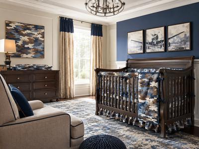 Blue Camouflage Baby Nursery Design Ideas for a Hunting, Fishing Baby Boy Nursery  