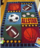 baby boys boy area rug throw rug basketball baseball football soccer field play sports accent theme