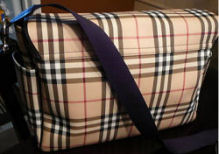 burberry diaper bag baby diaper tote plaid nova checks boy girl