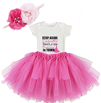 DIY Step Aside Cinderella There's a New Princess in Town Baby girl Onesie Outfit