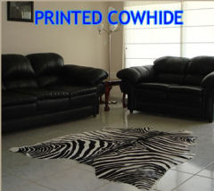 cowhide rug zebra wild animal print rug hide natural