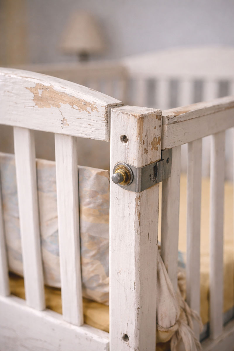 Crib frame alignment issue illustrating reduced crib lifespan