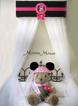 Minnie Mouse baby bed canopy crib canopy for a baby girl Disney nursery room theme