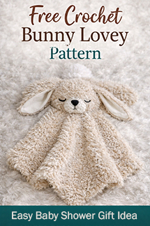 Crochet bunny lovey pattern