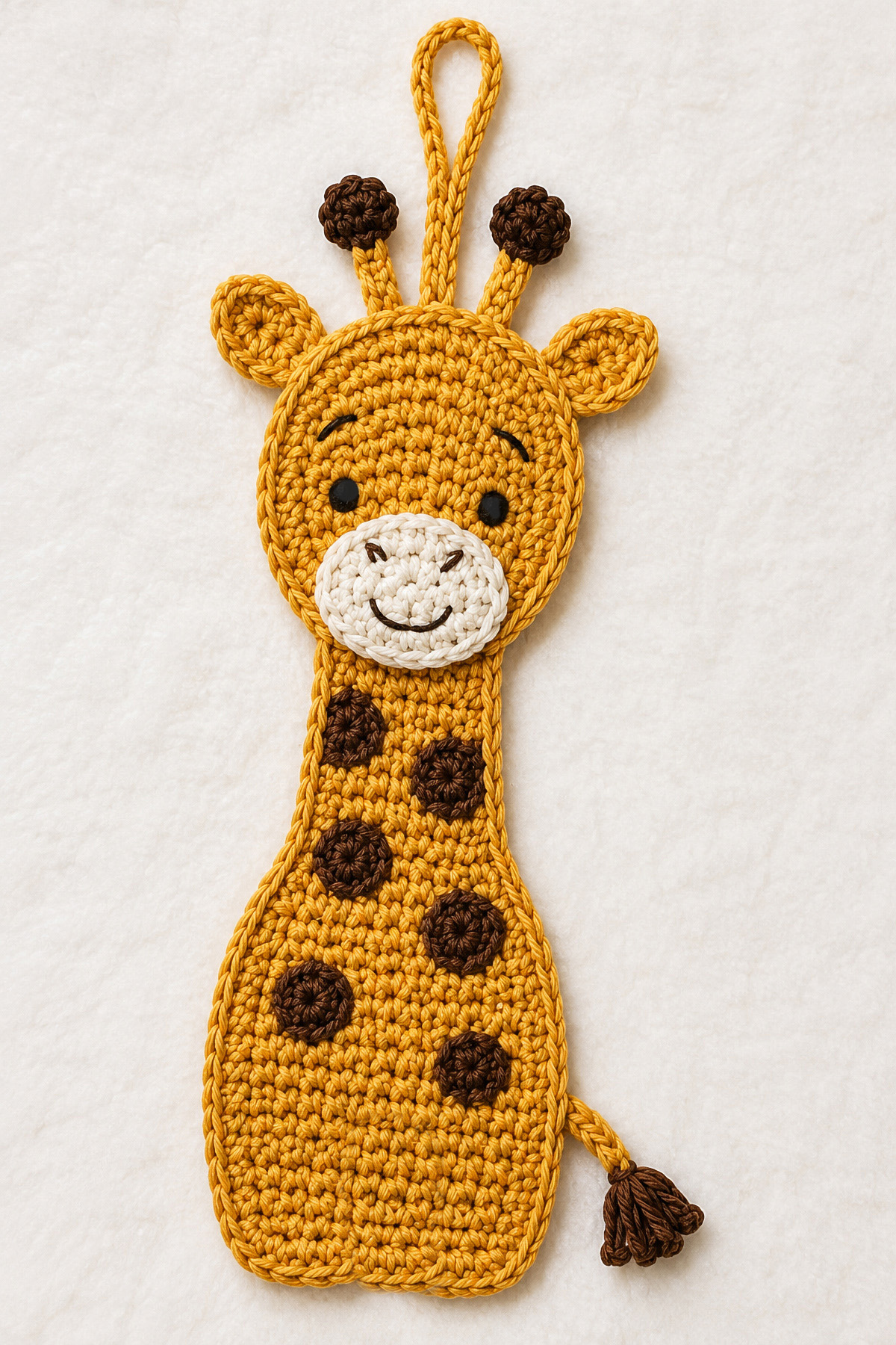 Crochet giraffe applique pattern for baby blankets, nursery wall hangings, banners and safari nursery decor