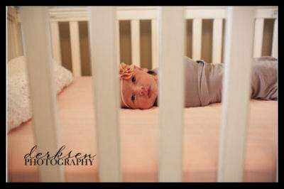 Baby Ellie in her crib