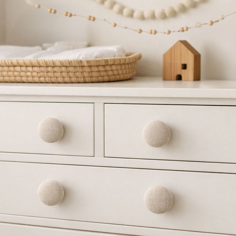 DIY Handmade Baby Dresser Knobs and Drawer Pulls for the Nursery