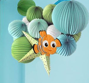 Homemade Finding Nemo Nursery Mobile for an Ocean Fish Theme Baby Room
