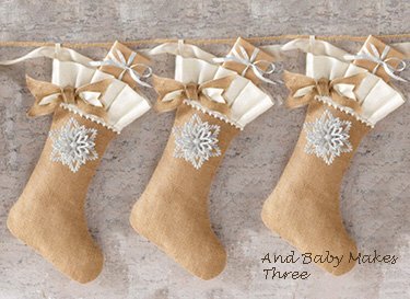 baby girl first christmas stocking