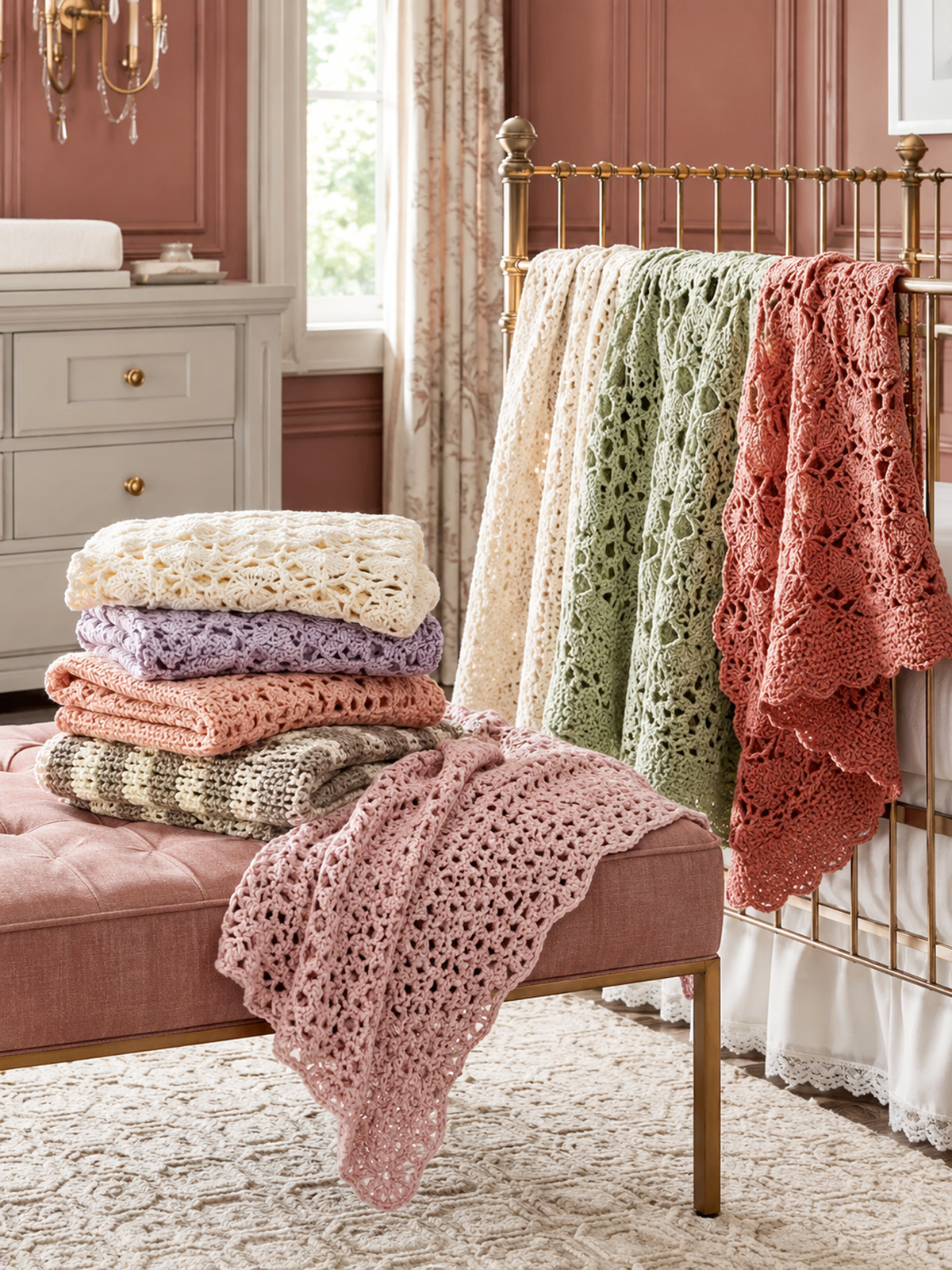 Collection of free crochet baby blanket patterns
