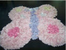pale pink butterfly rag baby nursery girl throw accent area rug purple blue