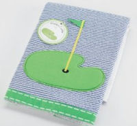 Baby golf burp cloth