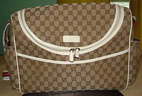 gucci inspired diaper bag